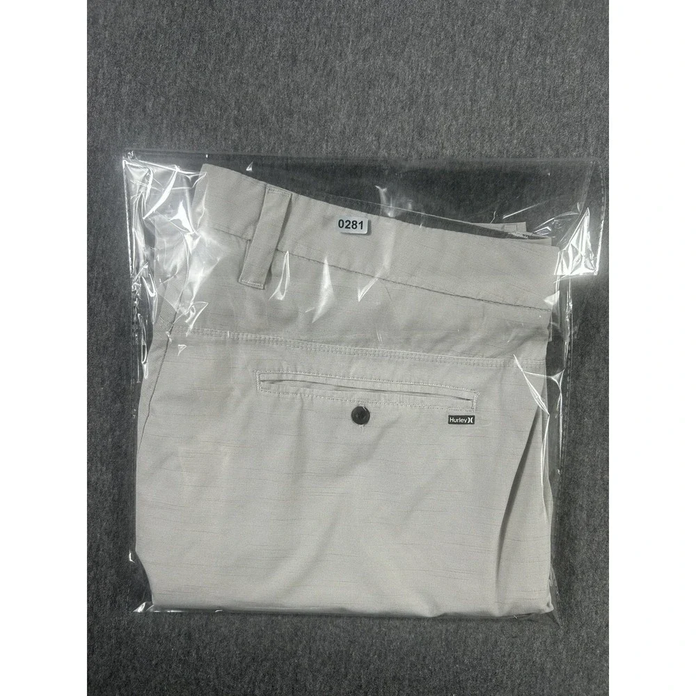 Hurley Phantom Men's Light Gray‎ PerformanceChino Shorts Size 34